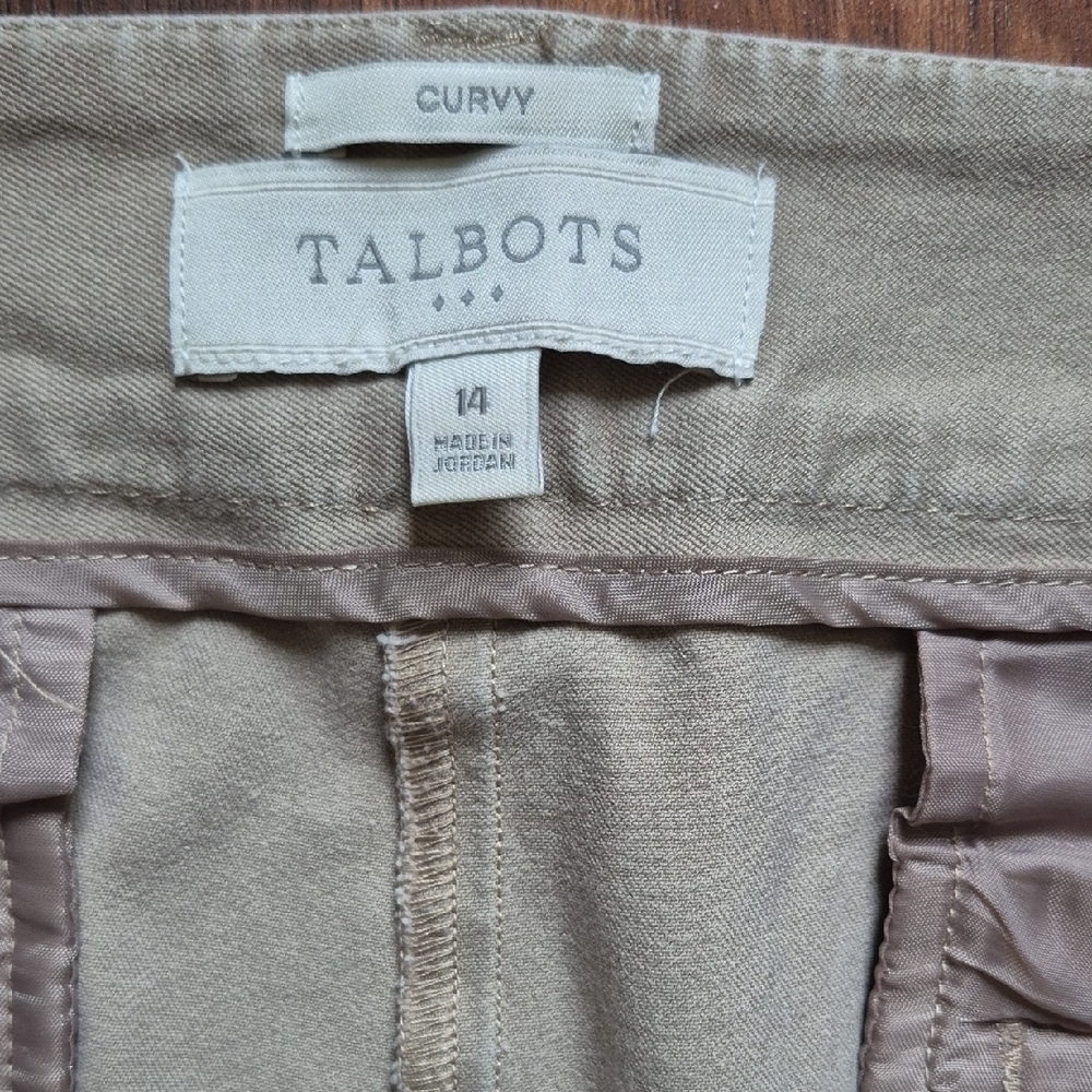 Talbots Tan Ankle Pants - Picture 2 of 6